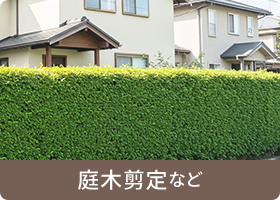 庭木の剪定など